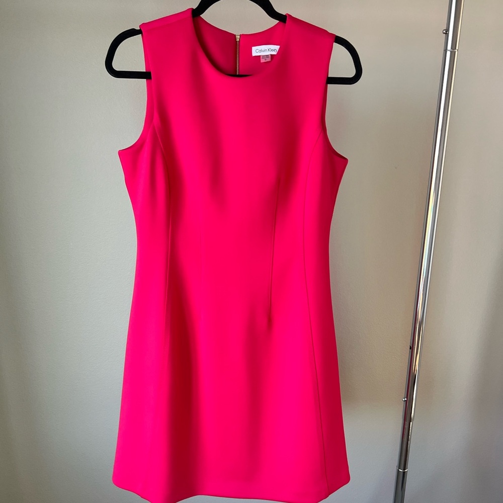 Calvin Klein Vibrant Pink Mini Dress